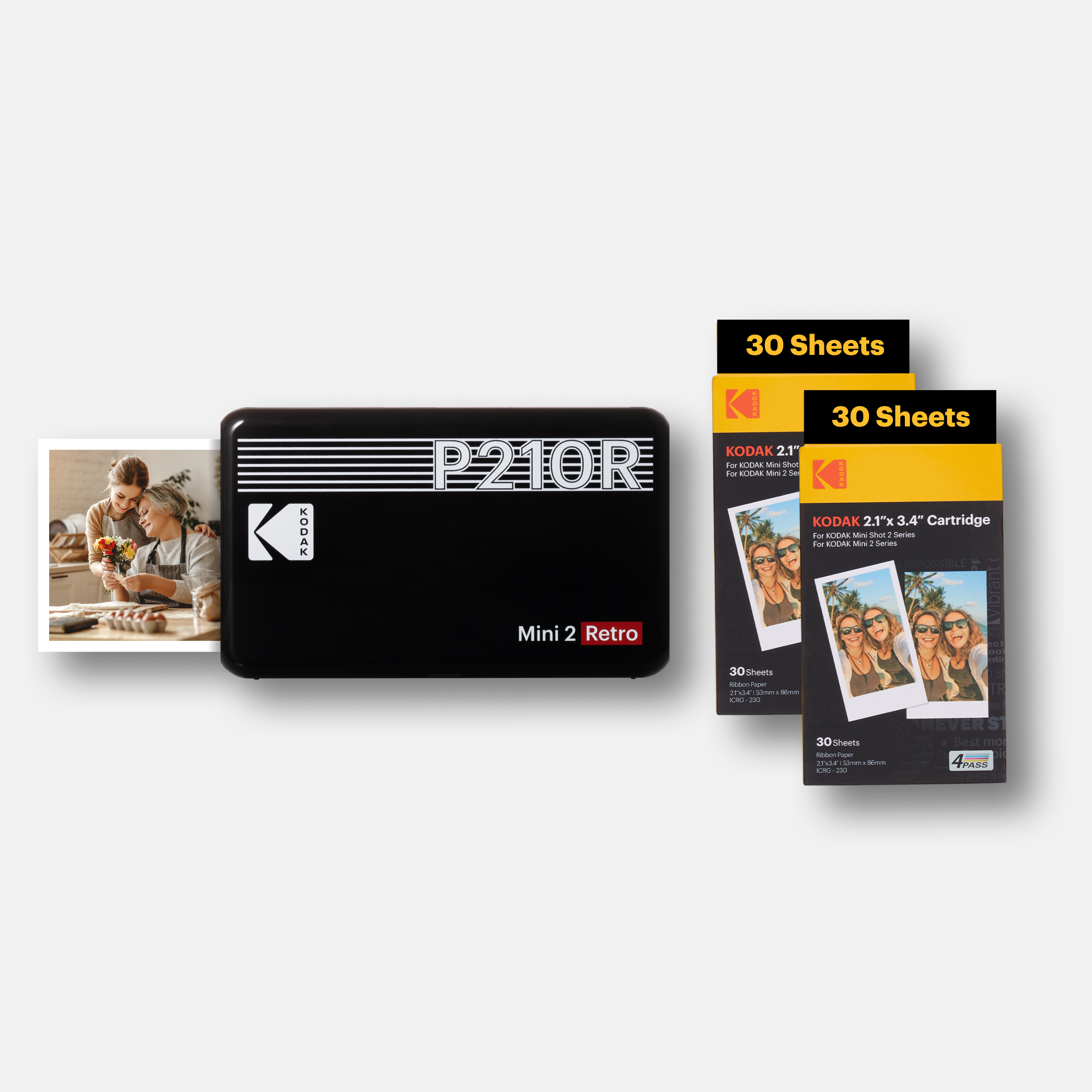 KODAK Mini 2 Retro P210R Bundle